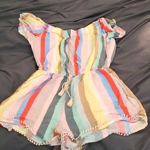 Striped romper
